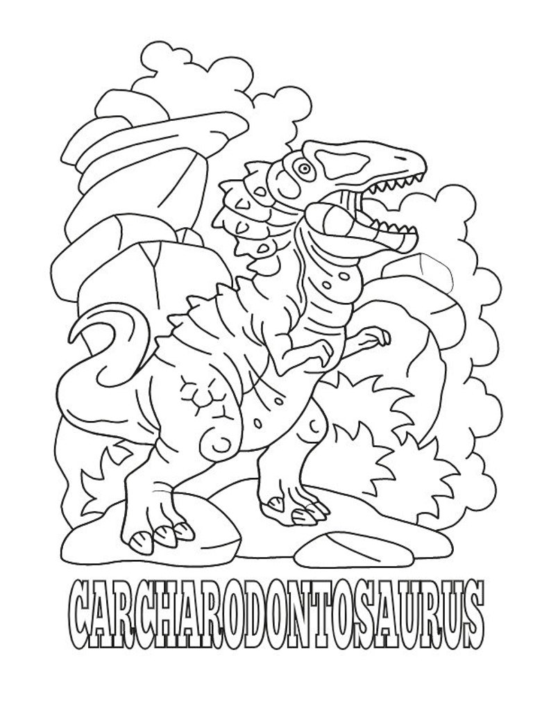 25 Dinosaur Coloring Pages Pictures to Download & Print for - Etsy UK
