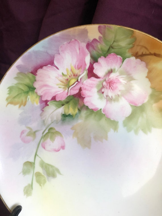 【 骨董 富士松浪図皿 】　青白磁　影青　　極美　　J0426F No.19 富本憲吉 絵 染付風景扁壷 / TOMIMOTO Kenkichi (Painted