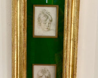 Vintage Portraits Gold Frame