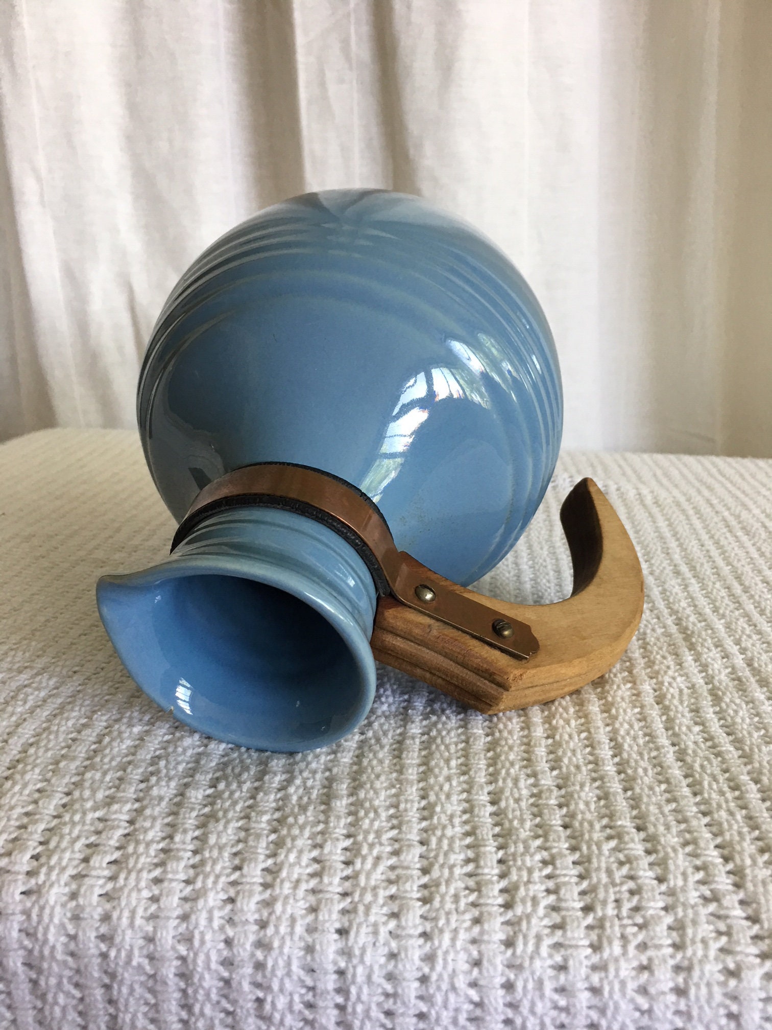 Pacific Pottery Pitcher, Powder Blue, 1930's Etsy