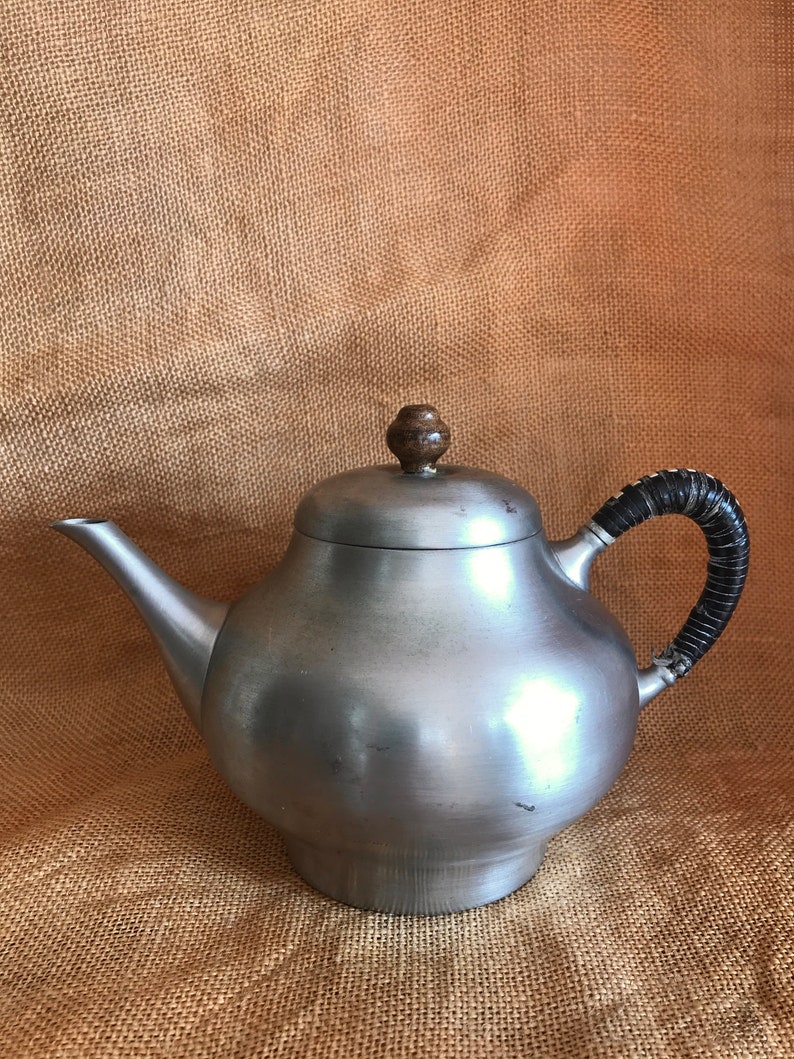 Pewter Tea Set Vintage Made in Holland Etsy