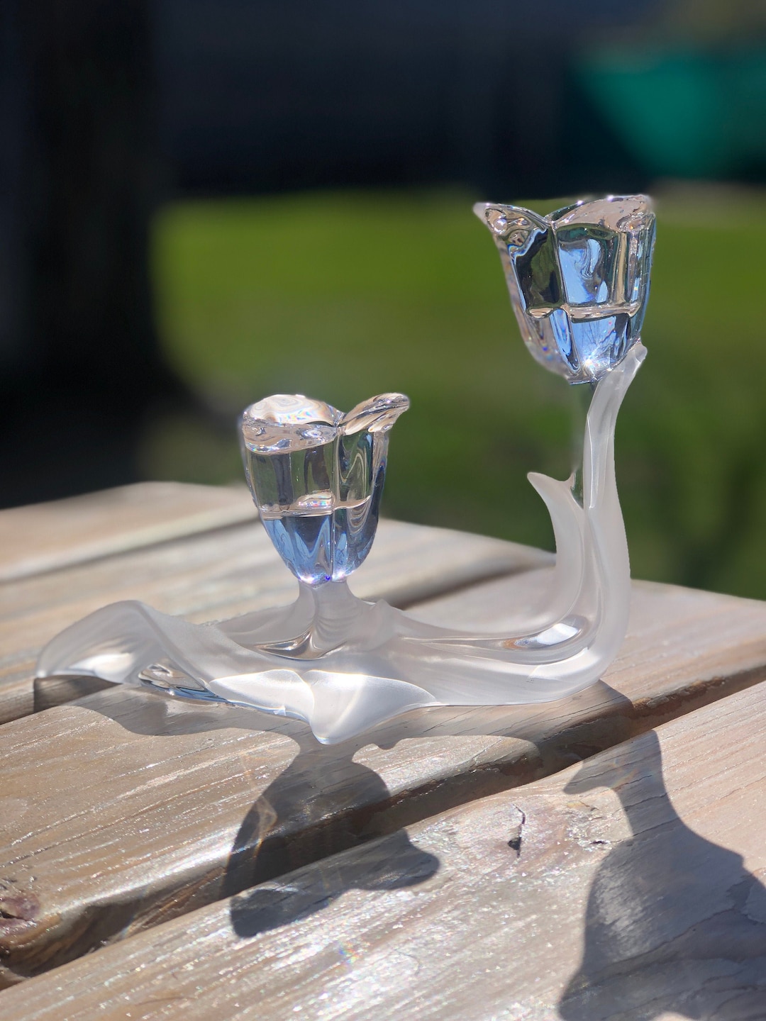 MIKASA Crystal Spring Aria Two-arm Candleholder - Etsy