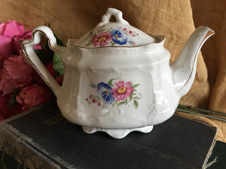 Arthur Wood Staffordshire Teapot 50's England Etsy