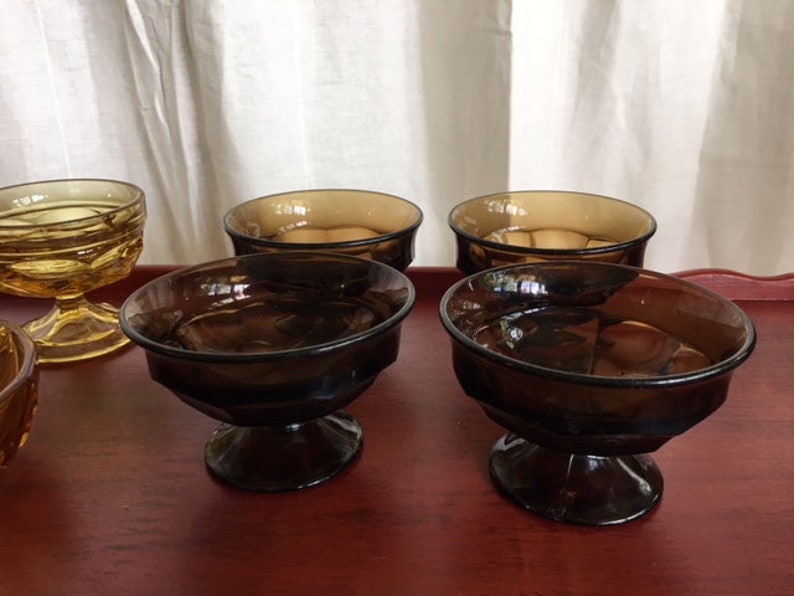Vintage Amber Glass Collection image 3