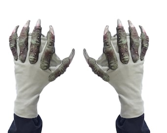 Sea Creature Hands Claws Adult Alien Scary Halloween Costume Gloves