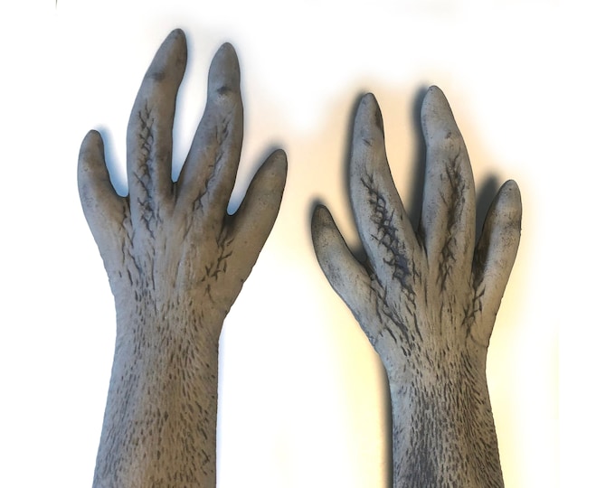 Large Gray Alien Hands Space Monster Adult Halloween Costume Gloves - Etsy