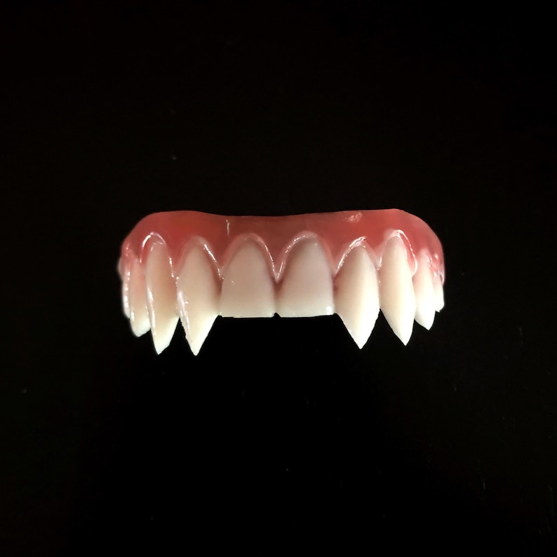 Blodlust Fangs Vampire Teeth FX Dental Distortions Kostym Cosplay Fangs bild 1