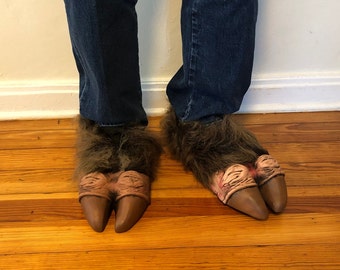 Brown Hooves Animal Brown Hoof Feet Adult Shoe Covers Halloween Costume