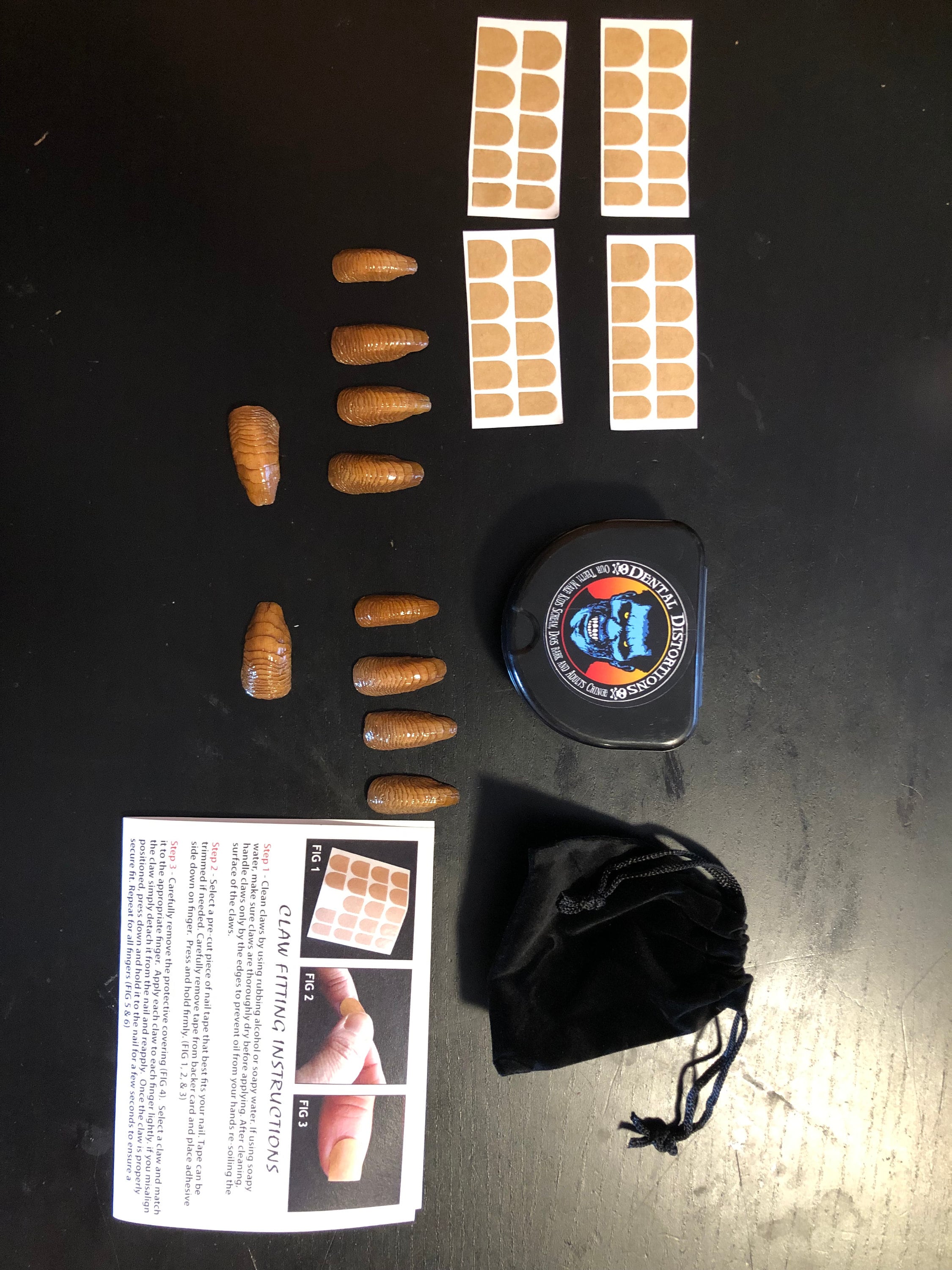 Demonic Creepy Claws Devil Demon Hag Adult Halloween Costume Nails