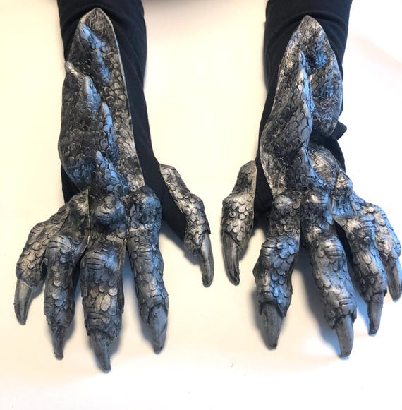 Gants Fantaisie En Latex Avec Griffes De Crabe - 31,6 C - Accessoire De Déguiseent Pour