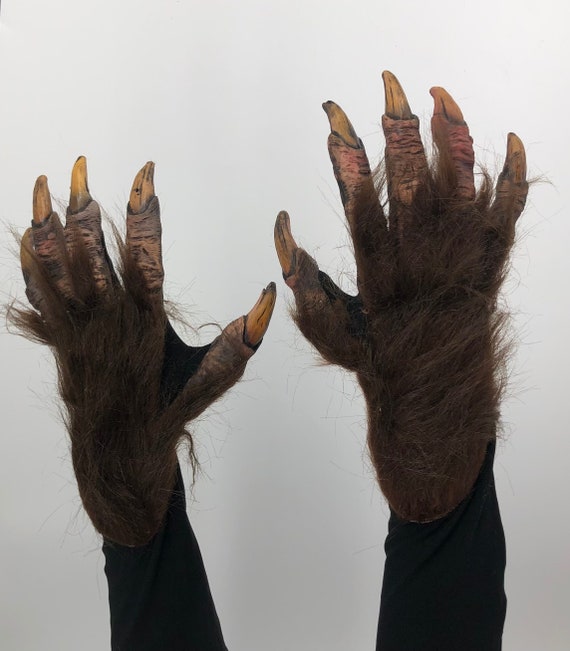 Giant Brown Monster Hands Vinyl Gloves Giant Brown Monster Hands Vinyl Gloves