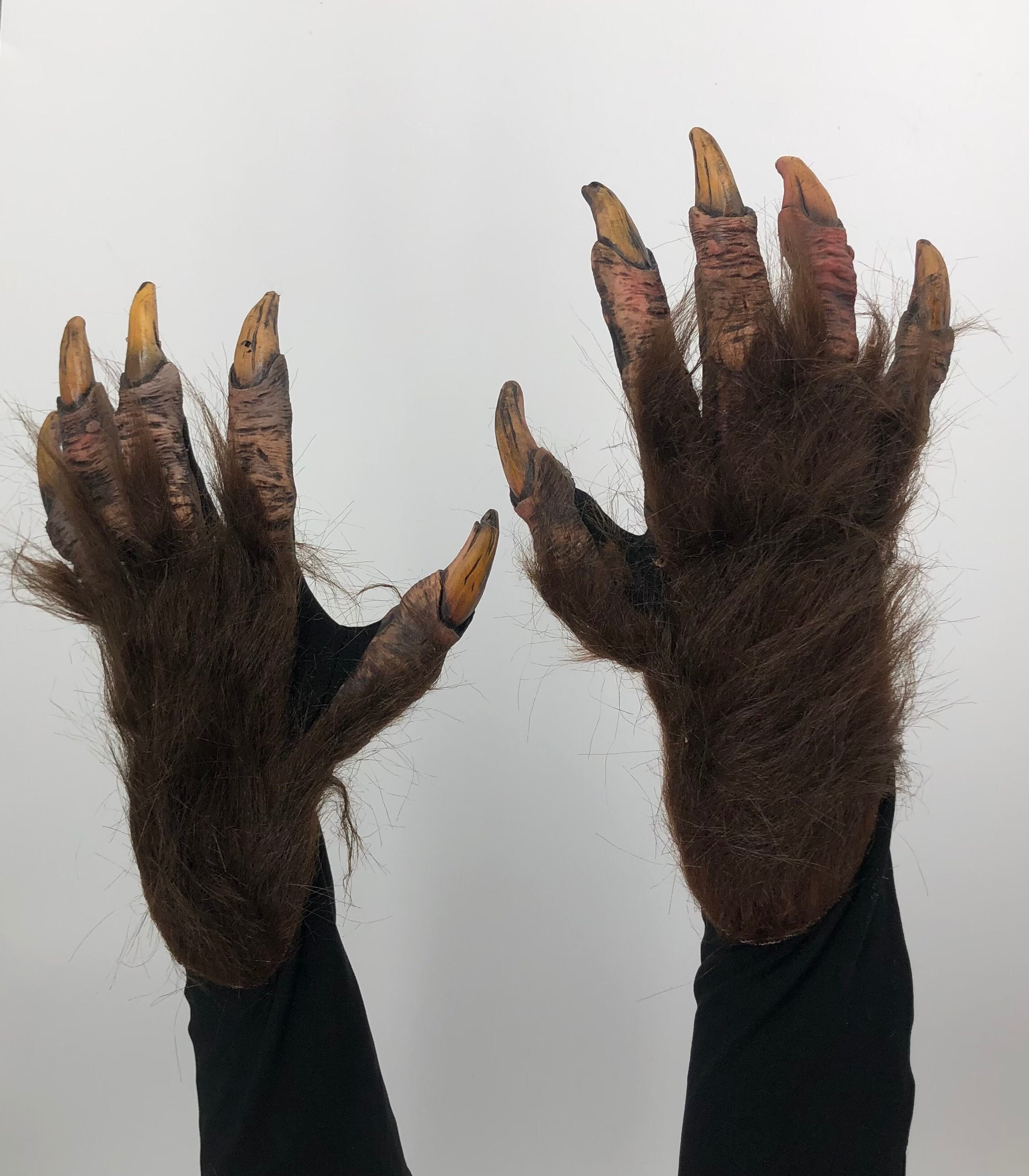 Giant Brown Monster Hands Vinyl Gloves Giant Brown Monster Hands Vinyl Gloves