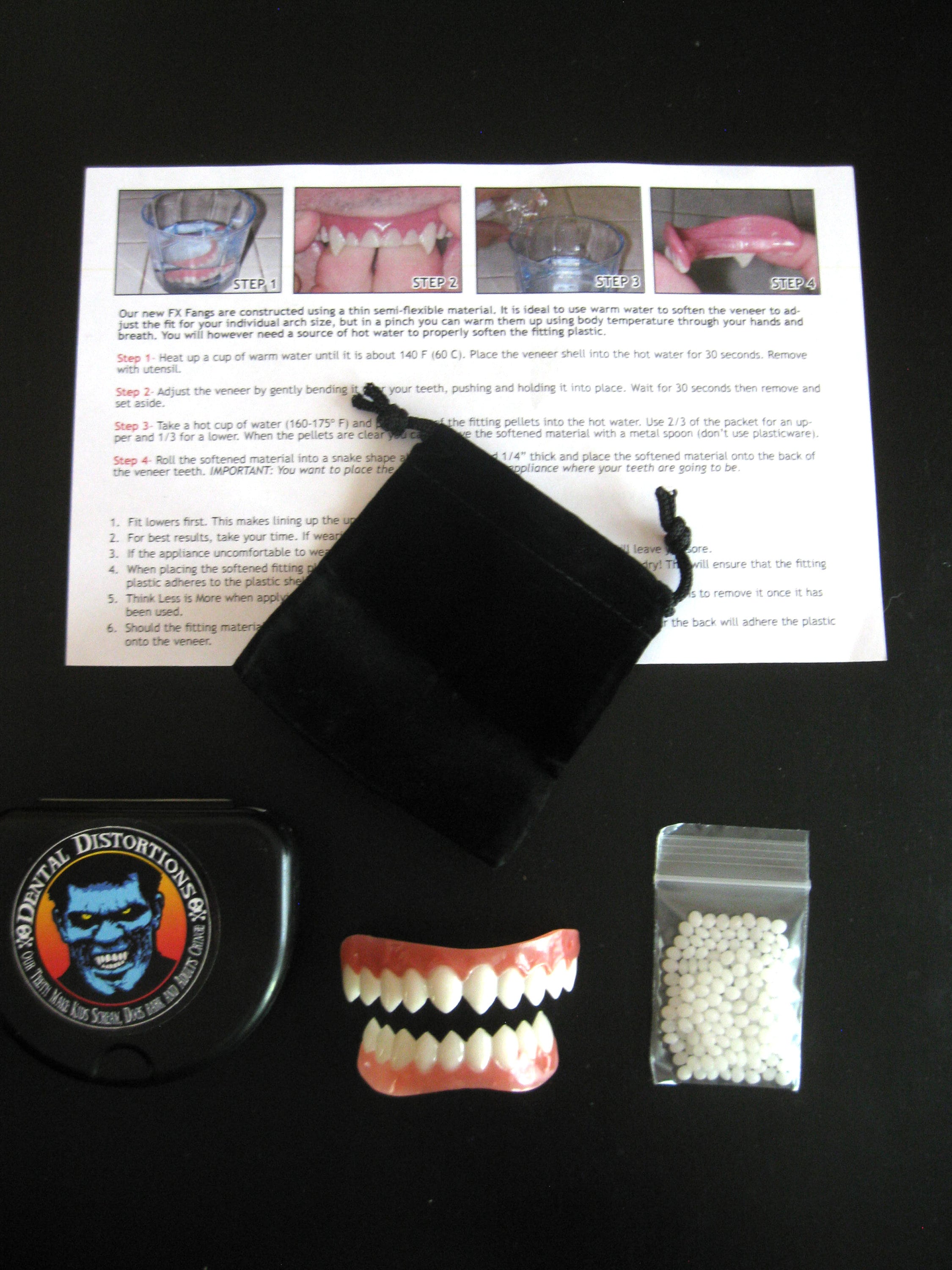 Grell Fangs 2.0 Anime Monster Villain Teeth Veneer Halloween