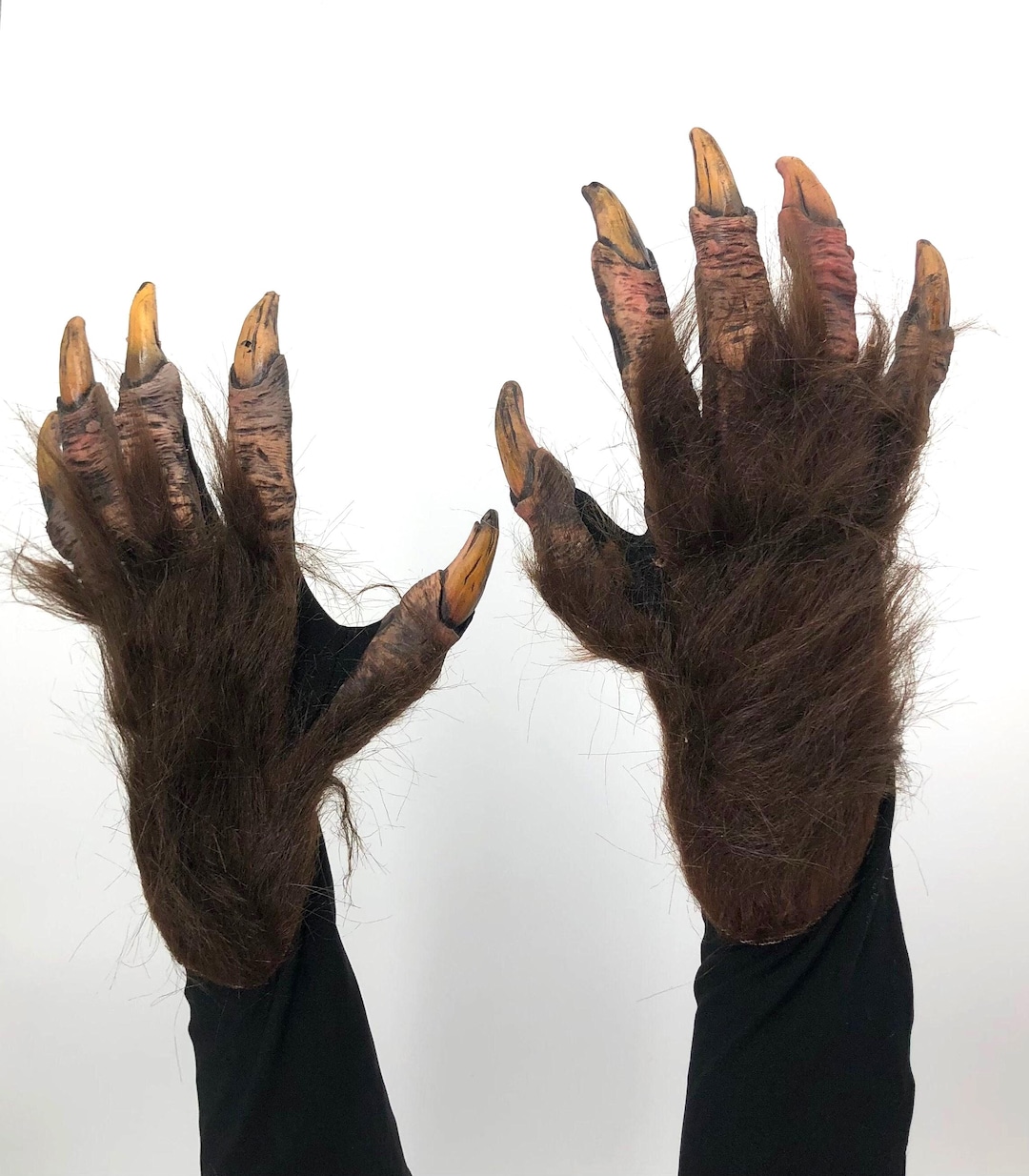 Beast Hand Pinterest Brown Beast Hands Monster Claws Adult Scary Halloween Costume Gloves - Etsy