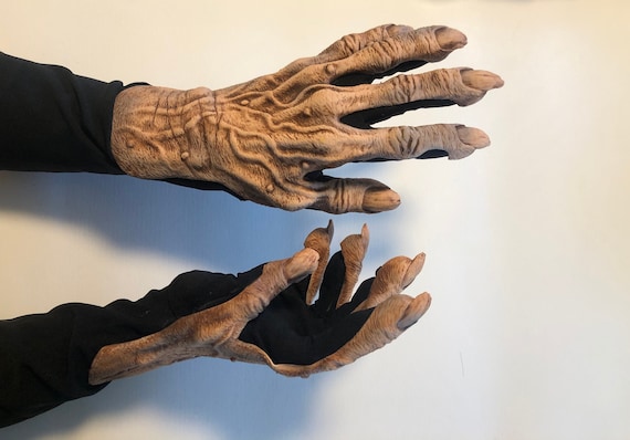 Giant Brown Monster Hands Vinyl Gloves Giant Brown Monster Hands Vinyl Gloves