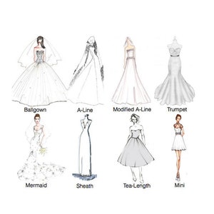 Wedding Dress / Measuring Guide / How to Take Measurements. - Etsy