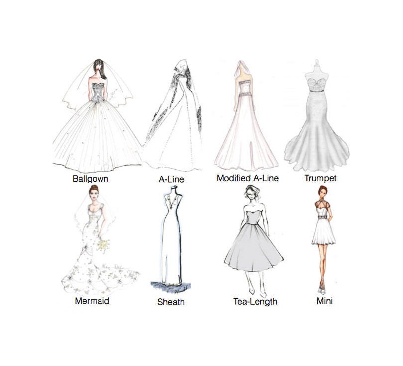 Wedding Dress / Measuring Guide / How to Take Measurements. Etsy