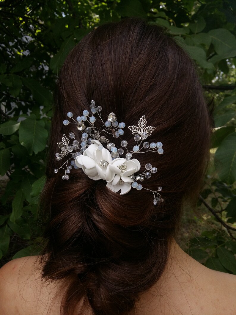 Flowers Hair Pins Wedding Bobby Pins Wedding Hair Pins Etsy