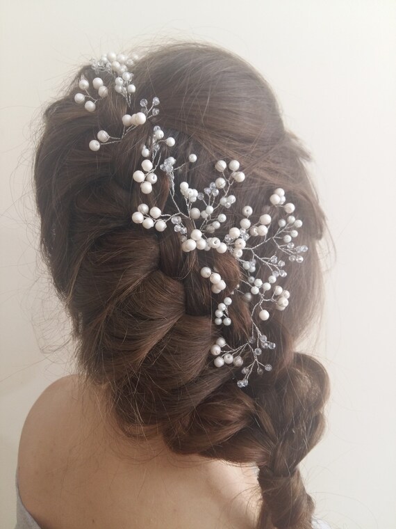Wedding Hair Vine Pearl Hair Pins Wedding Hair Pins Pearl Etsy