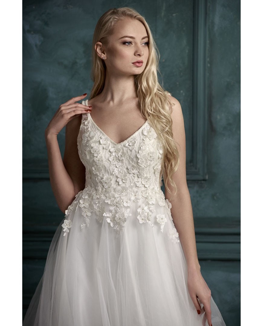 Wedding Dress Lee Lace Wedding Dress Tulle Wedding Dress Etsy