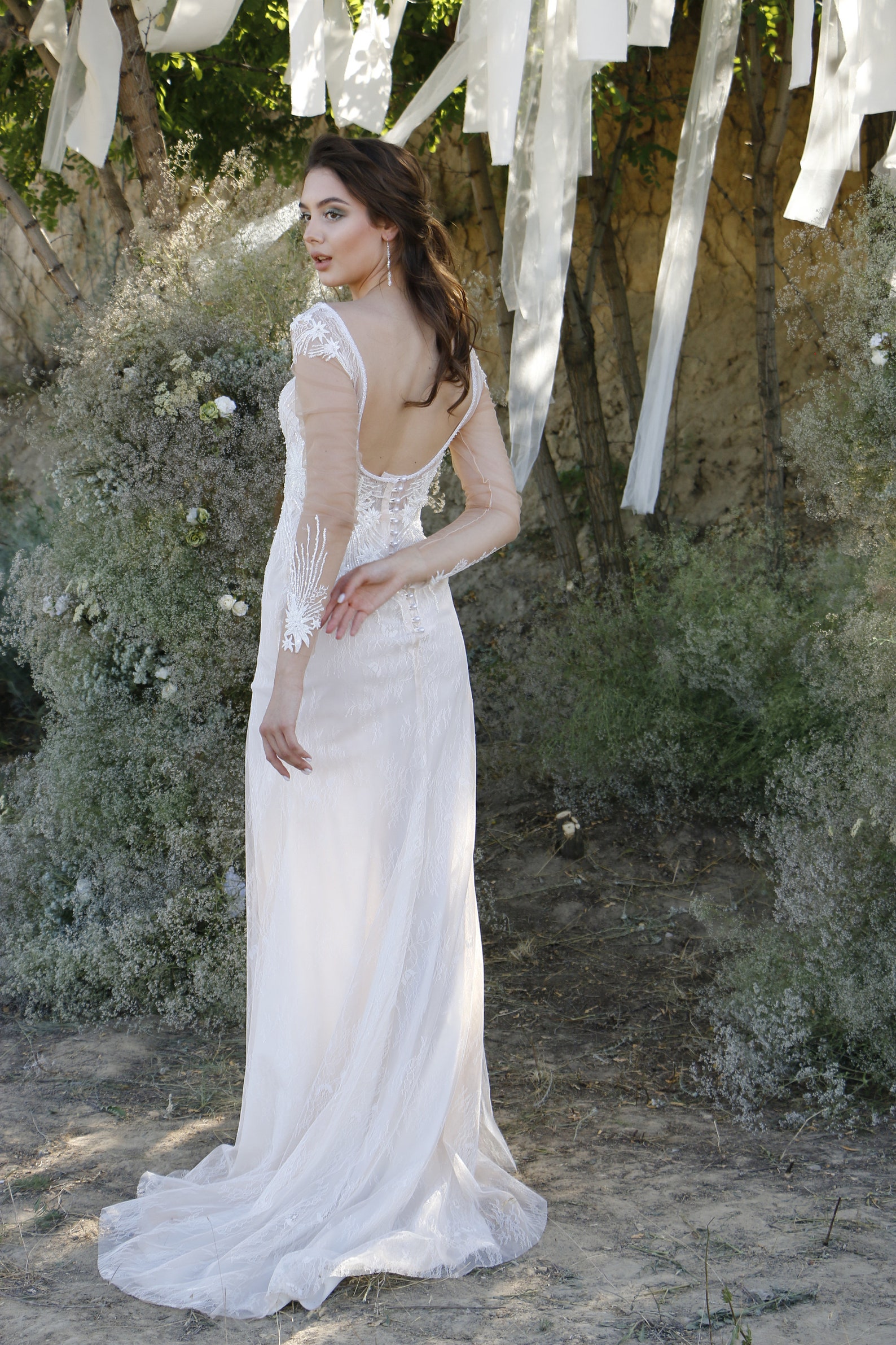 Mermaid Wedding Dress Satin and Lace Wedding Dress Long - Etsy