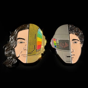 Daft Punk Face 2 Face Magnet Pins Collection