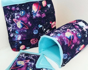 Galaxy cuddle sack, tunnel,& removable pad