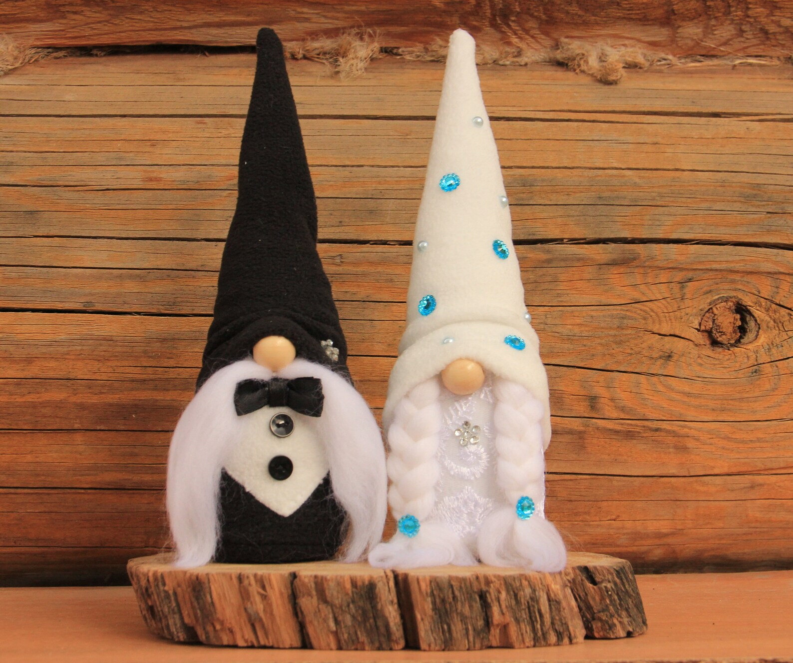 Wedding gnomes set Wedding tiered tray decor Bride and Groom Etsy