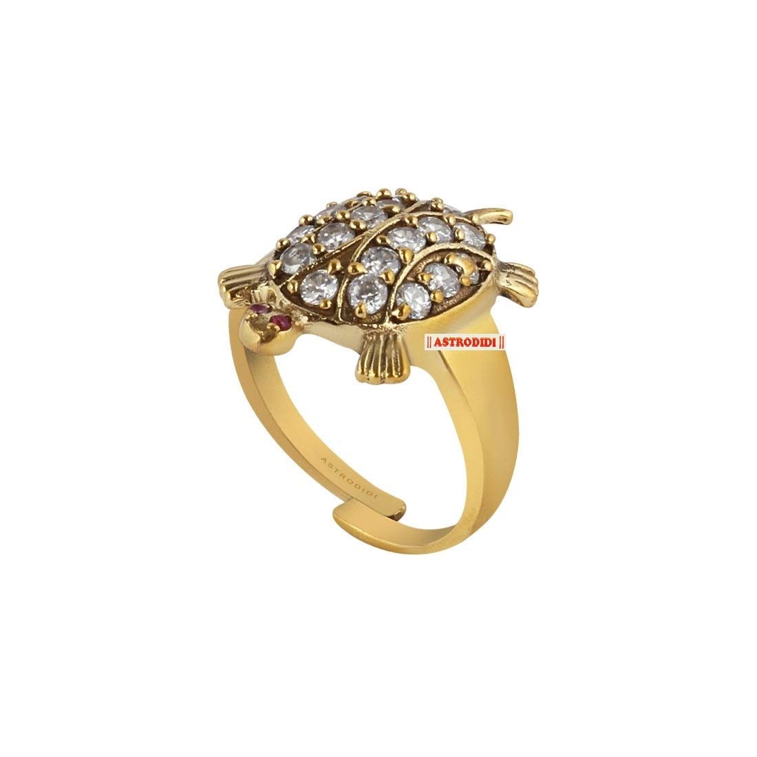 Tortoise Ring Made of Sterling Silver | Exotic India Art