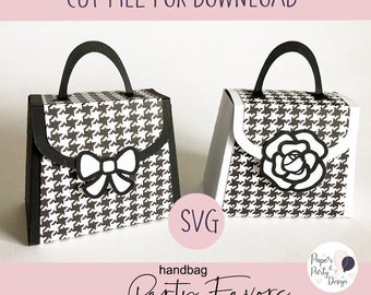 Purse Favor Box Svg, SVG Cut File, Digital Cut File for Download