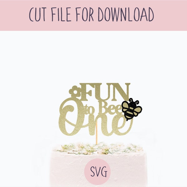 Fun to Bee One Svg, SVG Cut File, Digital Cut File for Download