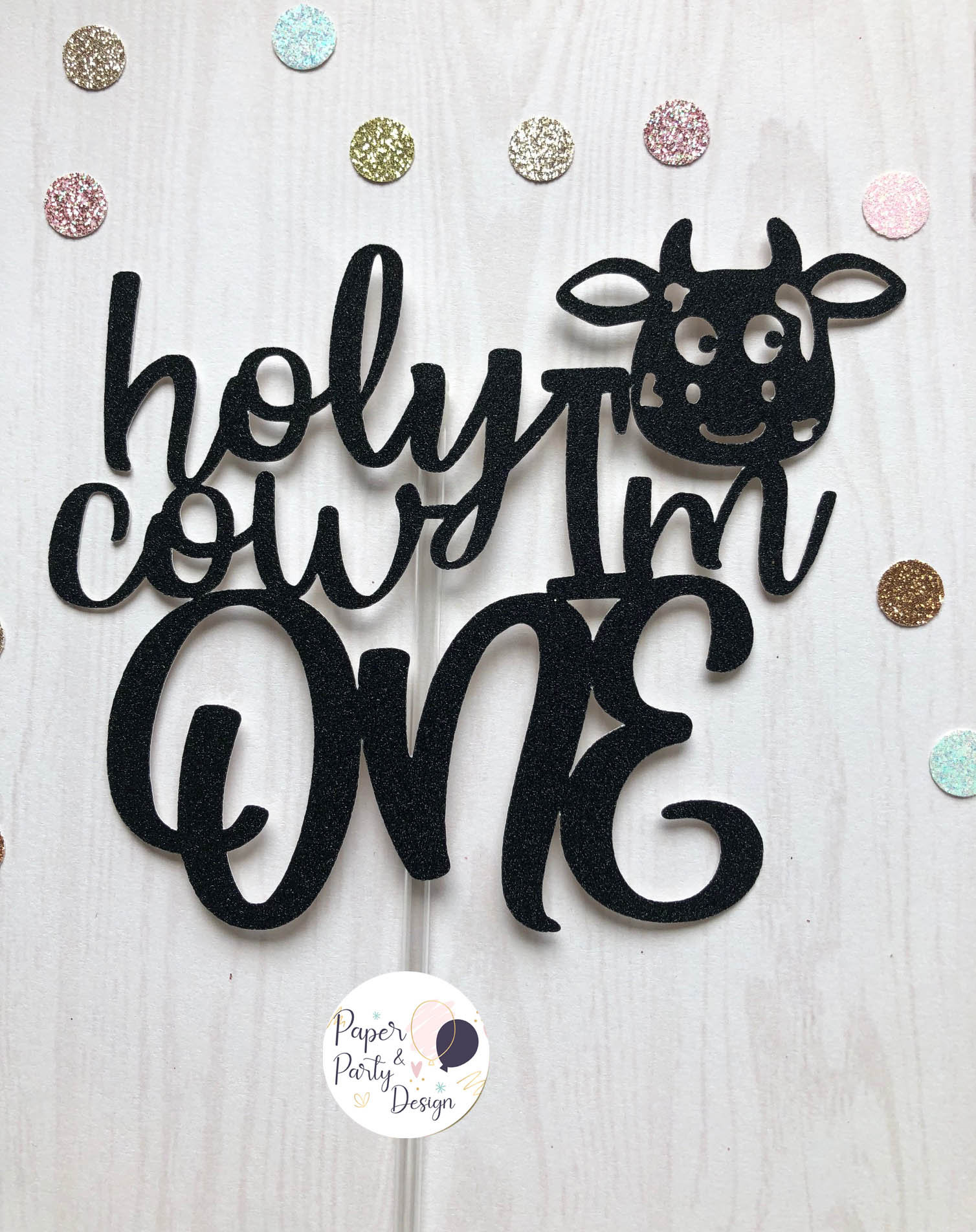 Holy Cow I'm One Svg SVG Cut File Digital Cut File for | Etsy Australia