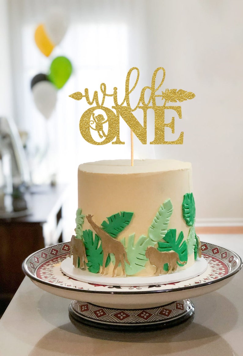 Wild One Cake Topper SVG: First Birthday Cut File (digital Download ...