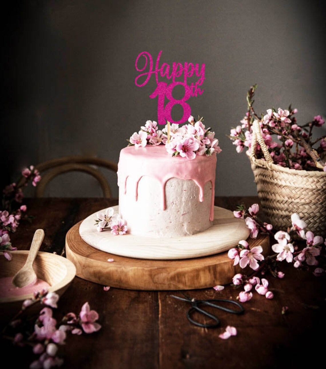 Happy 18th Birthday Cake Topper SVG Cut File (digital Download) - Etsy ...
