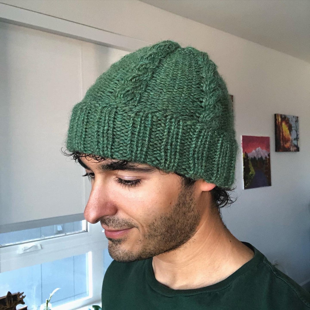 韓国商品/THE TIS TWIST ANGORA KNIT BEANIE Twist It Beanie- KNITTING PATTERN - Etsy