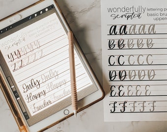 Uppercase Alphabet Lettering Practice Sheet Download | Digital Download | Printable | Letter Practice Sheets