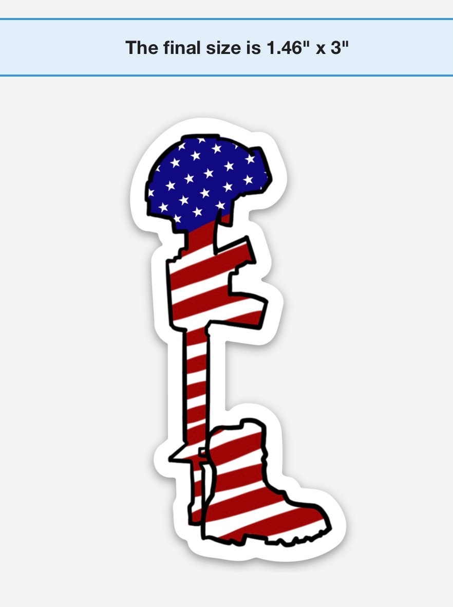 Vinyl Sticker: Fallen Soldier - Etsy