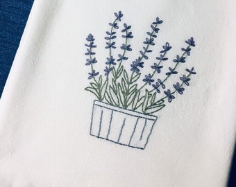 Lavender FlourSack Tea Towel