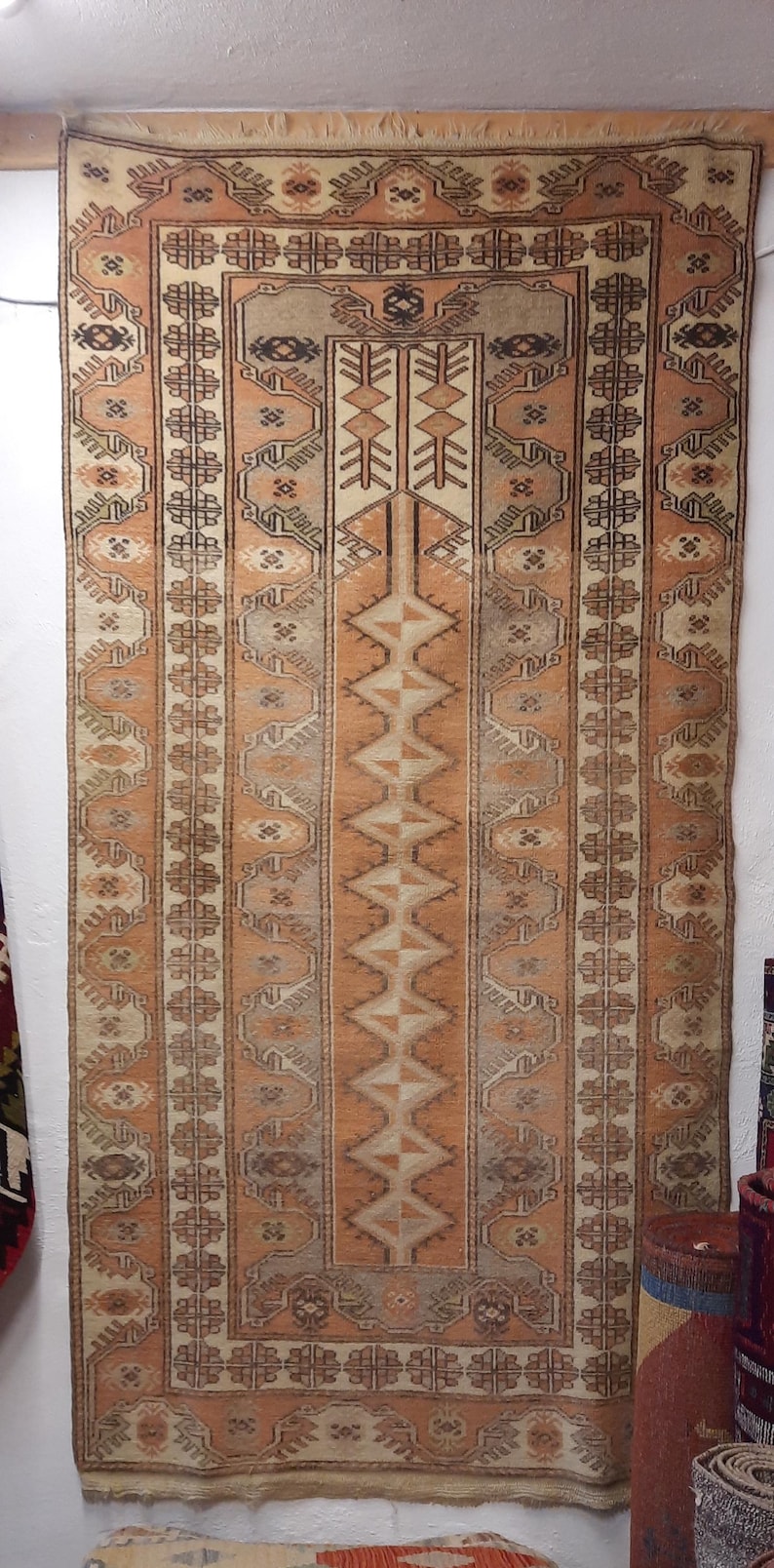 West Anatolian - Milas , Hand Spunned Pure Wool Rug. image 4