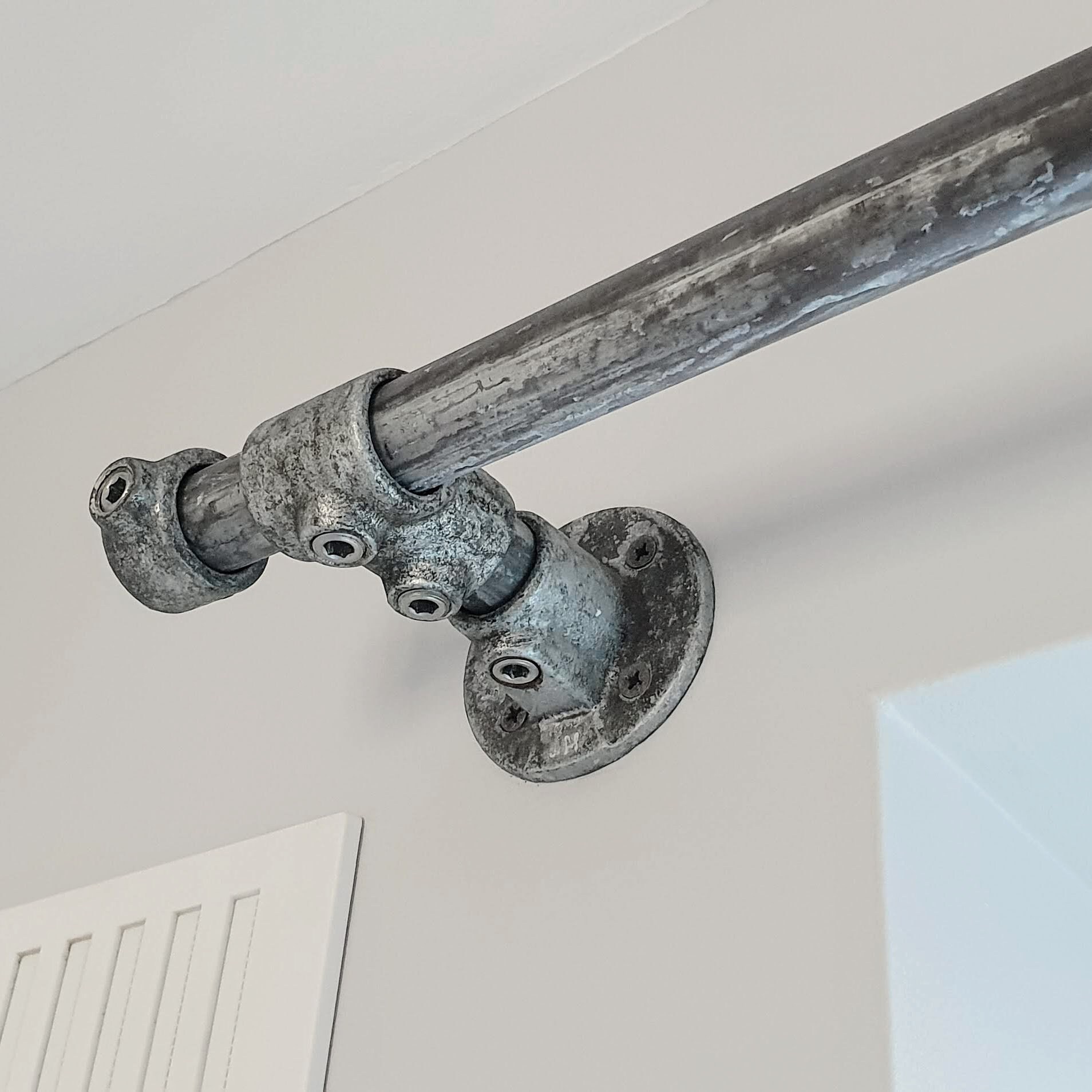 Industrial Curtain Pole Curtain Rail Scaffold Pipe Etsy UK