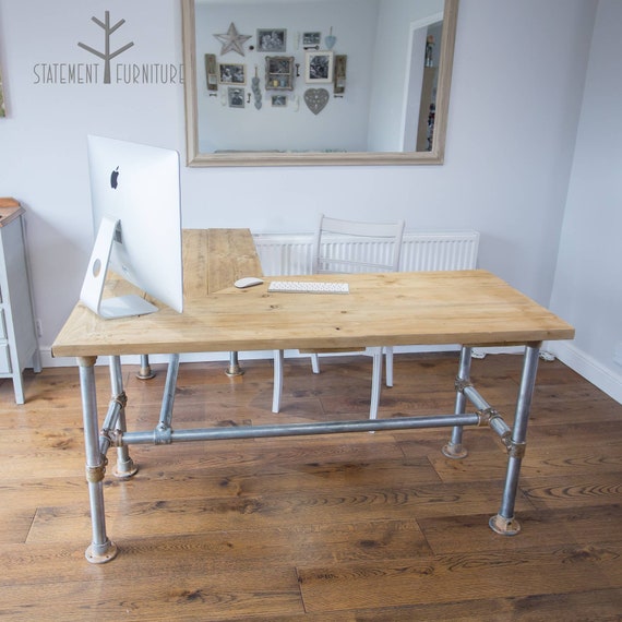 Industrial Style Corner Scaffold Home Office Desk Computer Etsy