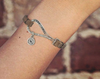 Simple inspirational fabulous single leather bracelet (Goodworks)