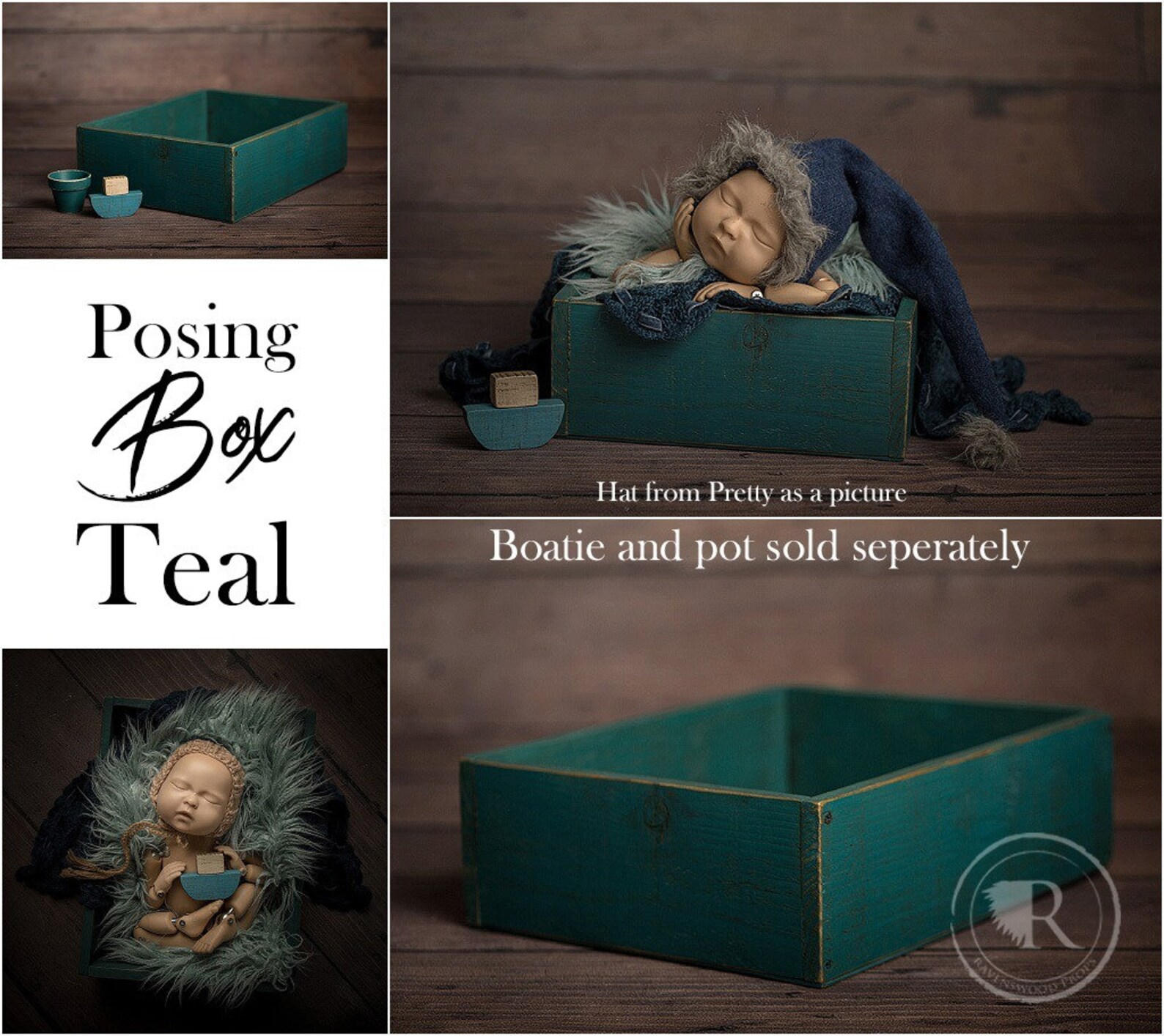 Wooden prop posing box photography prop posing box crate Etsy