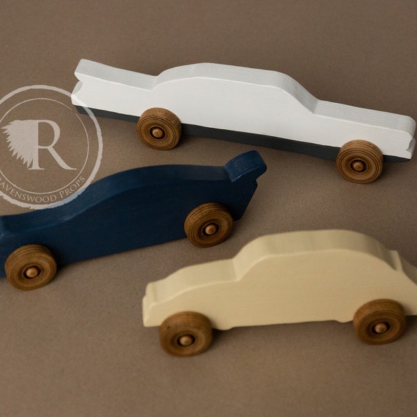 Large WOODEN Cars, vintage cars, organic, natural toys, child safe, non toxic, beetle, sports car, Cadillac, American, wooden vehicle