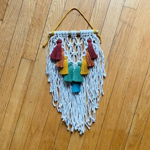 Mini Macrame Wall Hanging- Fringe