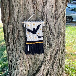 Macrame Bats Wall Hanging