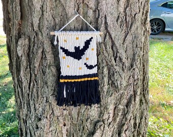 Macrame Bats Wall Hanging