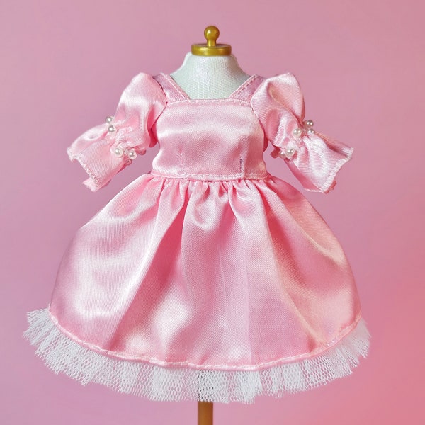 Robe fantaisie rose pour différents types de poupées 1/6, 30cm...