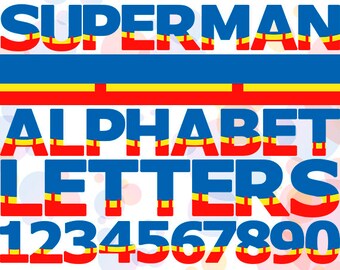 superman numbers etsy