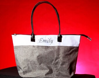 Bridesmaid Tote Bag with zipper, Aesthetic tote bag, bachelorette party favors bags, Bride beach bag - Any Amount Bridesmaid Proposal